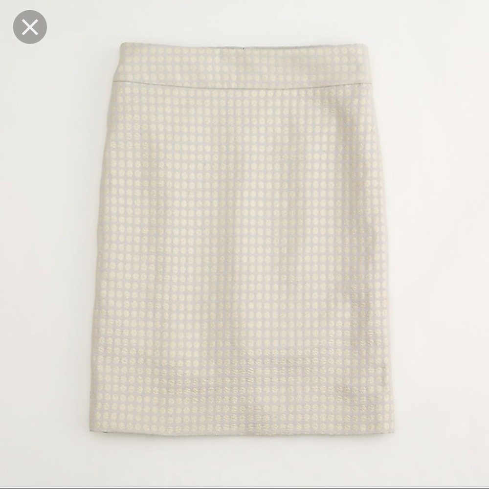 Jcrew factory dazzling dots pencil mini skirt